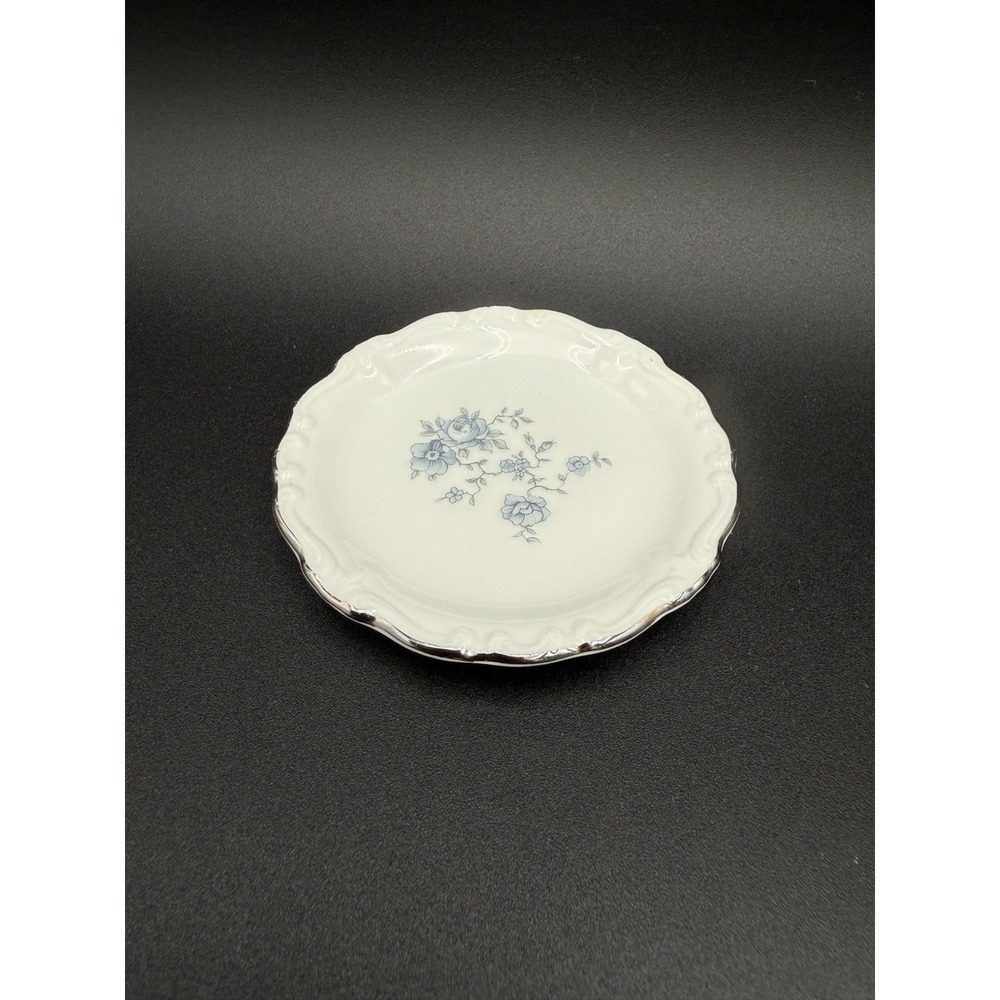 Johann Haviland Blue Garland Fine Porcelain Germany  3.5" Butter Pat Plate EUC - Picture 5 of 5